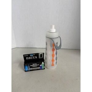 Brita Sport Water Filter Bottle BB09 & 2-Pack Replacement Filters BB06 Orange